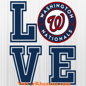 Washington Nationals Love Svg