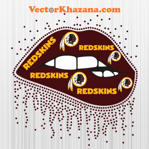 Washington Redskins Dripping Lip Svg