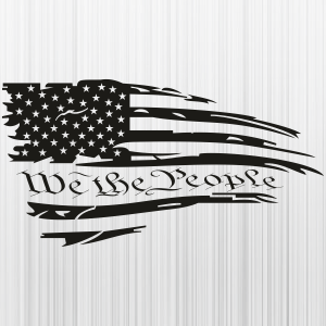 We the People US Flag Logo Svg