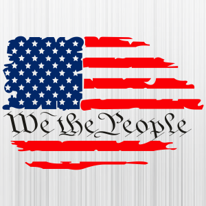 We the People American Flag Svg