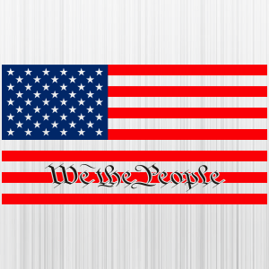 We the People USA Flag Svg