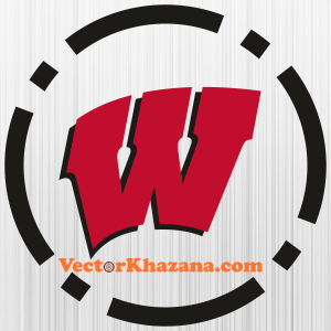 Wisconsin Badgers Circle Svg