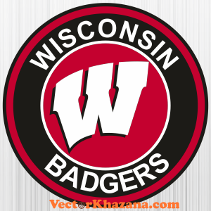 Wisconsin Badgers Circle Svg