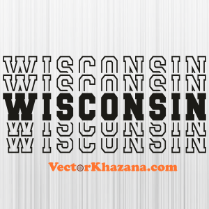 Wisconsin Badgers Letter Svg