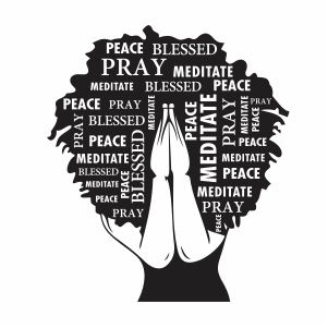 Woman Praying God Vector