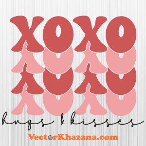 Xoxo Hugs And Kisses Svg