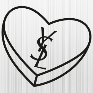 YSL Saint Laurent Heart Logo Svg