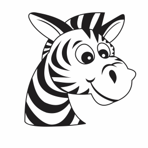 Zebra Head Svg