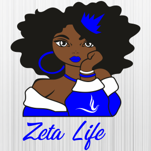 Zeta Life Girl Queen Svg