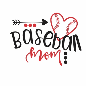 baseball mom vector file