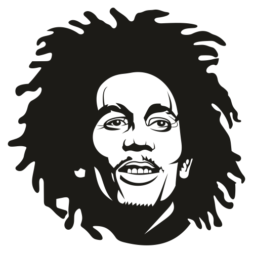 Bob Marley Smile Clipart