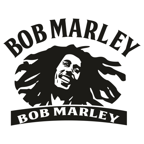 Bob Marley Portrait Svg
