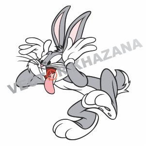 Funny Bugs Bunny Logo Vector
