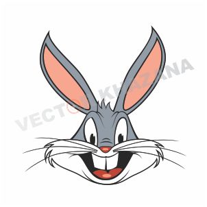 Bugs Bunny Face Logo Vector