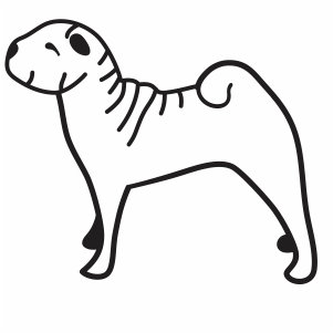 Dog Outline Vector