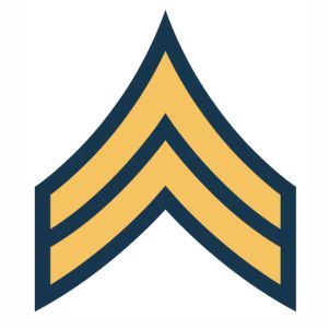 Army Corporal Cpl Rank vector