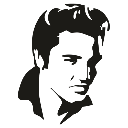 Elvis Presley Portrait Svg