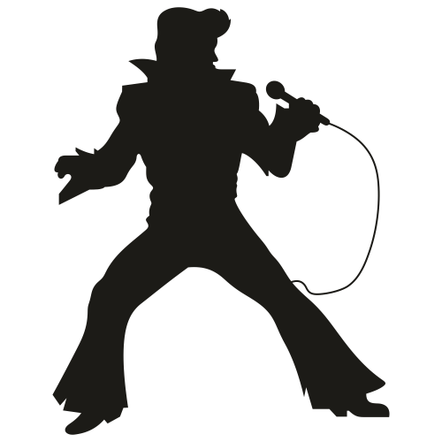 Elvis Presley Singing Svg