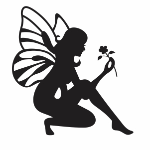 Fairy With Flower Vector