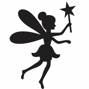 fairy with magic stick svg cut