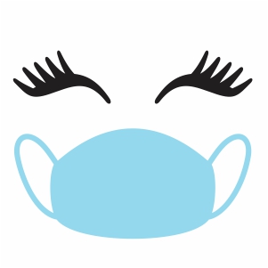 lady face mask svg file