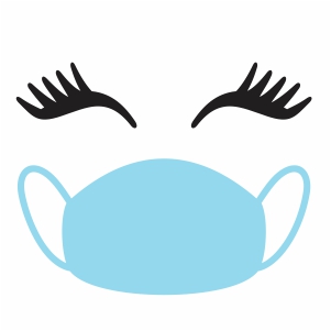 lady face mask vector file