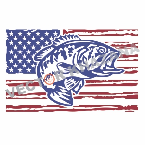 Download Free US Fish Flag Svg