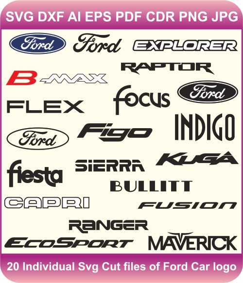 Ford Car Pack Logos Svg