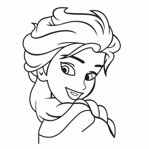 Elsa Frozen in Svg Png Dxf Eps Pdf format Instant download cricut file