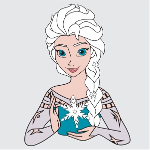 Elsa Snow Queen Svg