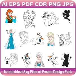 Frozen Svg Bundle