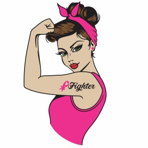 girl power fighter svg cut file