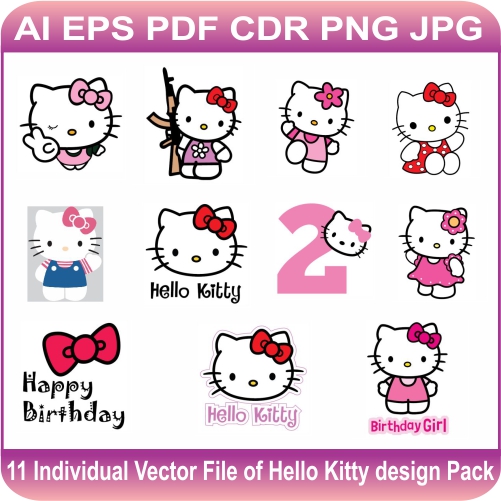 Hello Kitty Vector designs