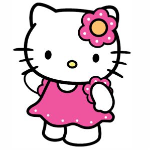 Hello Kitty Girl svg