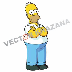 Homer Simpson Cartoon Vector