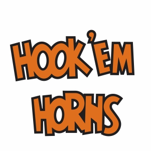 Hook Em Horns Logo Svg