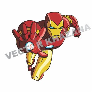 Iron Man Flying Vector