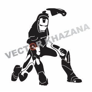 Iron Man Cartoon Vector