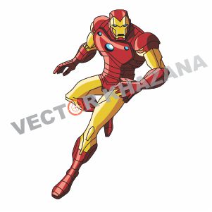 Cartoon Iron Man Vector 