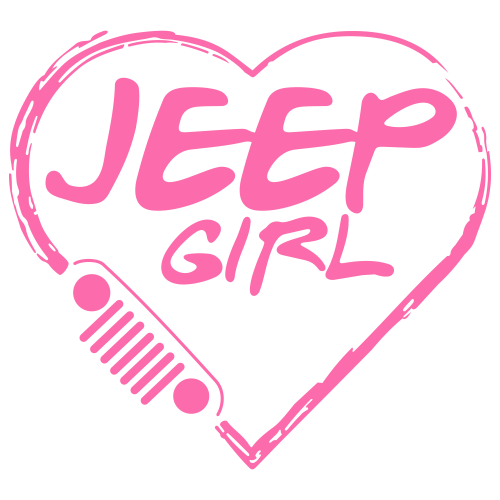Jeep Girl Heart Svg
