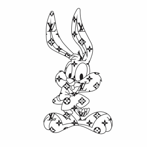 Louis Vuitton Bunny logo Svg