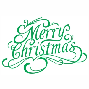 Merry Christmas svg cut file