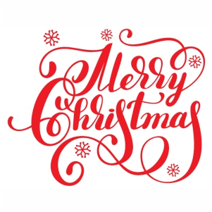 Merry Christmas design svg cut file