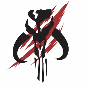 Mandalorian Mythosaur Skull Star Wars svg cut file