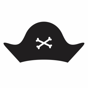 Pirate Hat With Bones Svg