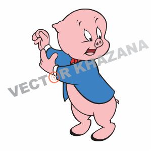 Porky Pig Logo Vector