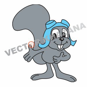 Rocky Squirrel Logo Vector