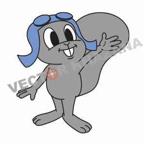 Rocky Squirrel Logo Vector Download