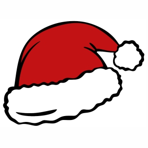 Santa Hat Svg | Christmas Santa Hat Png Vector