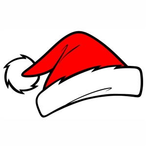 Beautiful Xmas Santa Cap SVG, Santa Claus Cap SVG file, Xmas Santa Cap ...